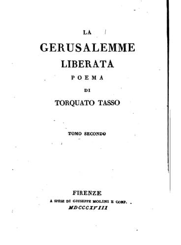 la Gerusalemme Liberata: poema