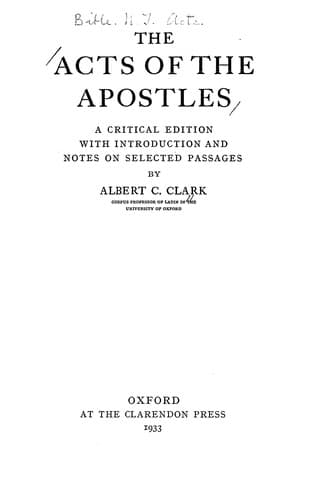 The Acts of the Apostles