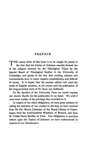 Psalms of the Pharisees: Commonly Called the Psalms of Solomon : the Text Newly Revised from All ...