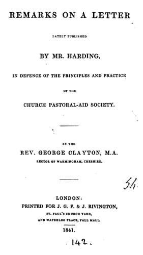 Remarks on A letter, lately published by mr. Harding, in defence of the ... Church pastoral-aid ...