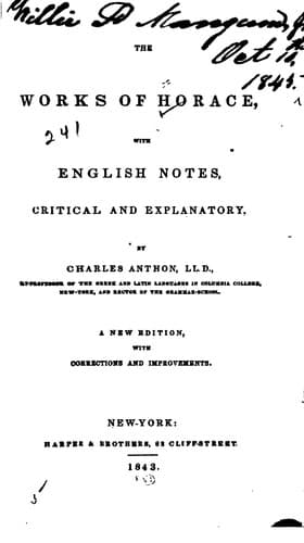 The Works of Horace, with English Notes, Critical and Explanatory