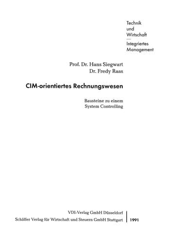 CIM-orientiertes Rechnungswesen