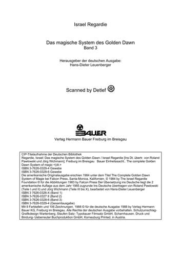 Das magische System des Golden Dawn