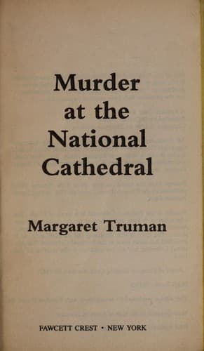 Murder at the National Cathedral