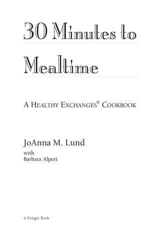 30 Minutes to Mealtime