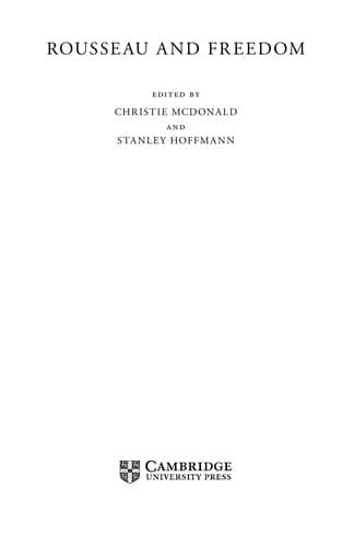 Rousseau and freedom