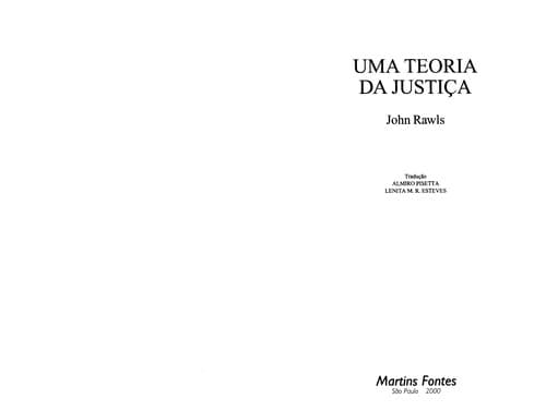 Uma teoria da justiça