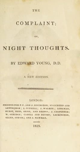 The complaint, or, Night thoughts