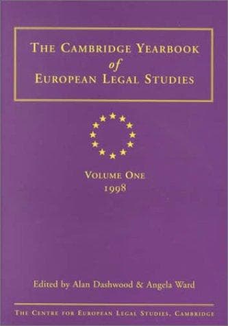 Cambridge Yearbook of European Legal Studies Vol 1 1998