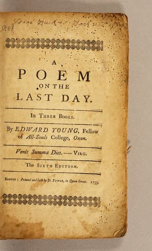 A poem on the last day