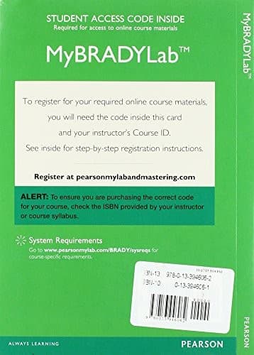 MyBradyLab with Pearson eText 2.0 -- Access Card -- for Emergency Care