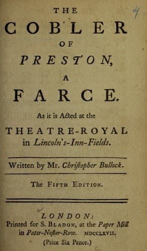 The cobler of Preston