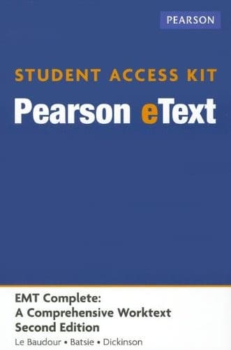 EMT Complete, Pearson eText -- Access Card