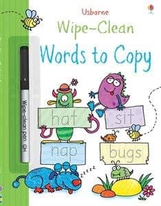 Words to Copy Wipe-Clean
