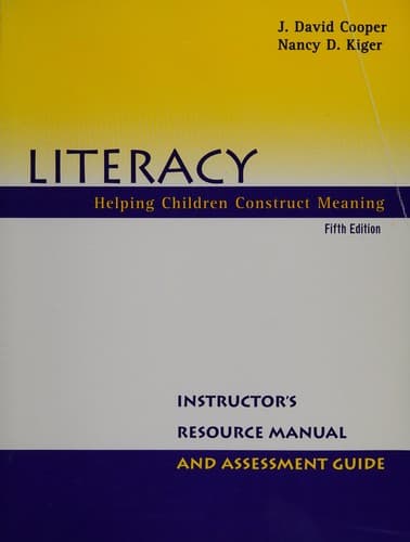 Instructor's resource manual and assessment guide [to] Literacy
