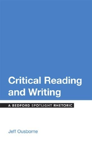 Critical Reading and Writing