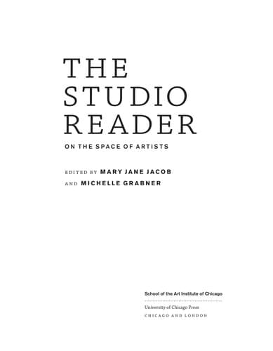 The studio reader