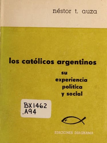 Los cato licos argentinos