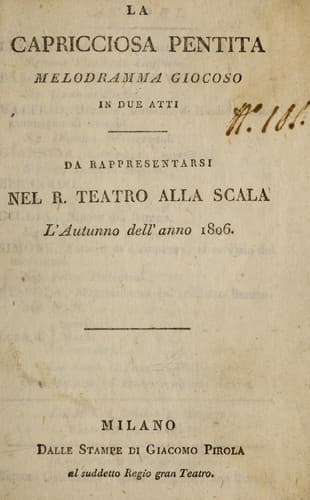 La capricciosa pentita