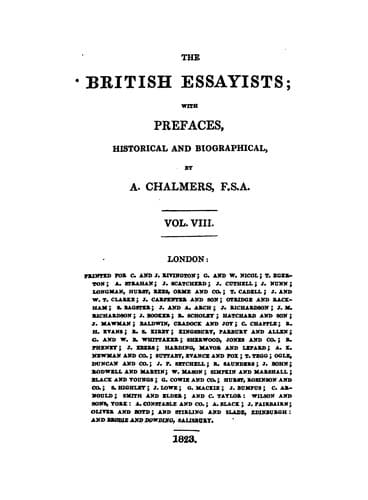 The British essayists