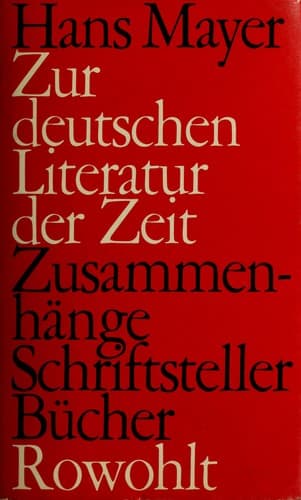 Zur deutschen Literatur der Zeit