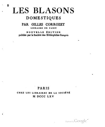 Les blasons domestiques