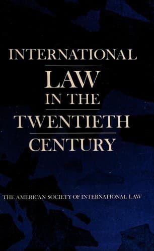 International law in the twentieth century