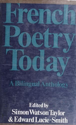 French poetry today