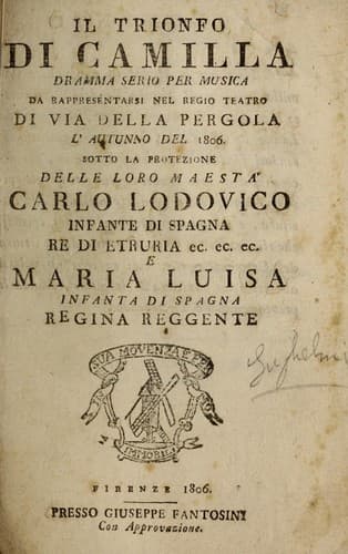 Il trionfo di Camilla