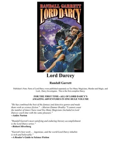 Lord Darcy