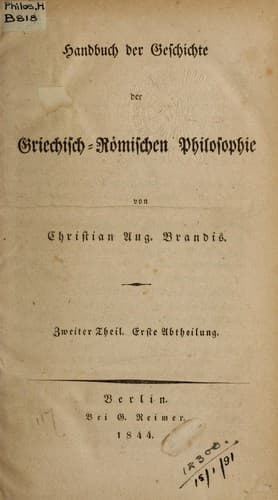 Handbuch der griechisch-römischen Philosophie