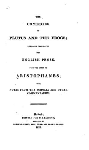 The comedies of Plutus