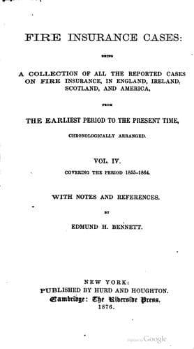 Fire insurance cases