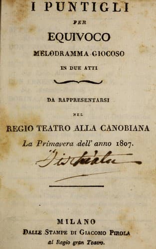 I puntigli per equivoco