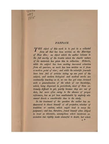 The Marriage of near kin: The Results of Experience, and the Teachings of Biology