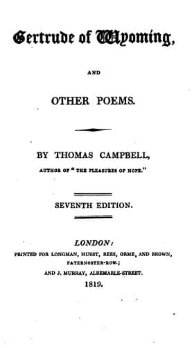 Gertrude of Wyoming, and other poems