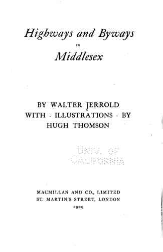 Highways and byways in Middlesex
