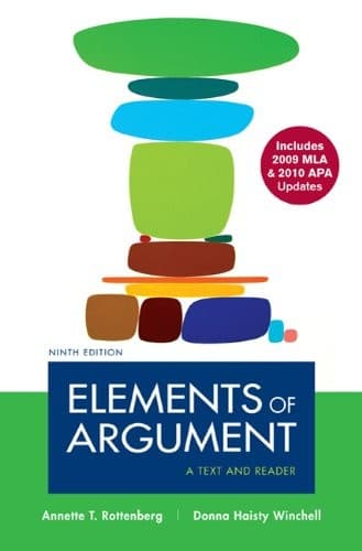 Elements of Argument with 2009 MLA and 2010 APA Updates