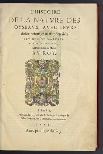 L'histoire de la natvre des oyseavx