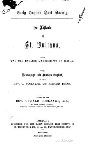 Þe liflade of St. Juliana