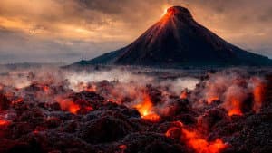 In the hell of volcanoes