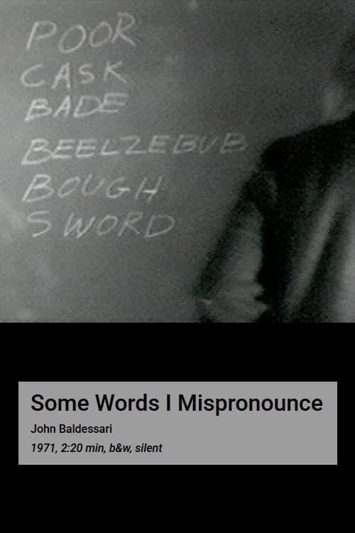 Some Words I Mispronounce