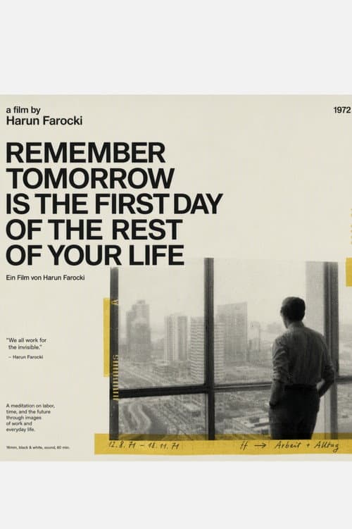 Remember Tomorrow is the First Day of the Rest of Your Life